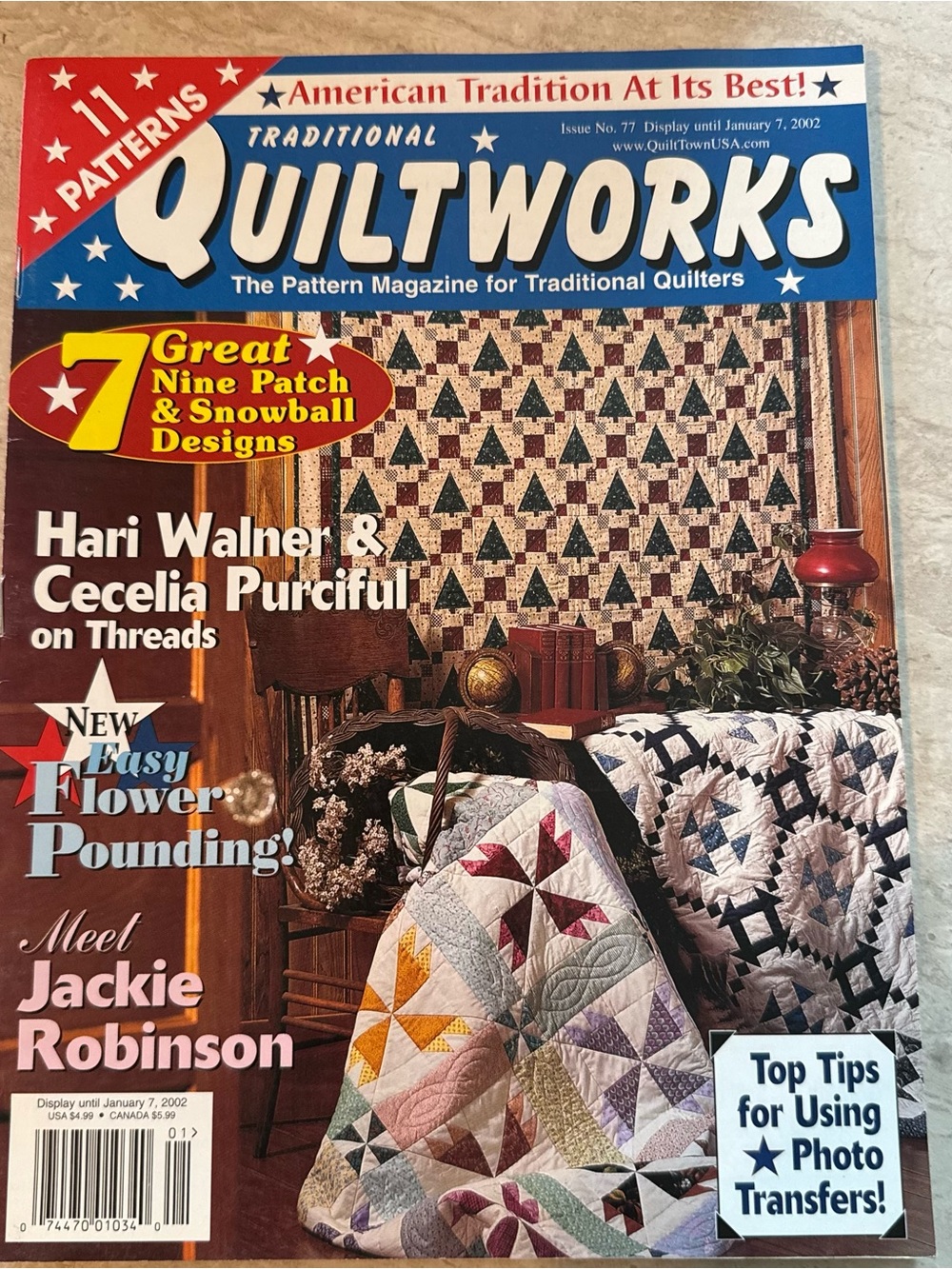 Traditional Quiltworks Magazine Vintage Jan 2002